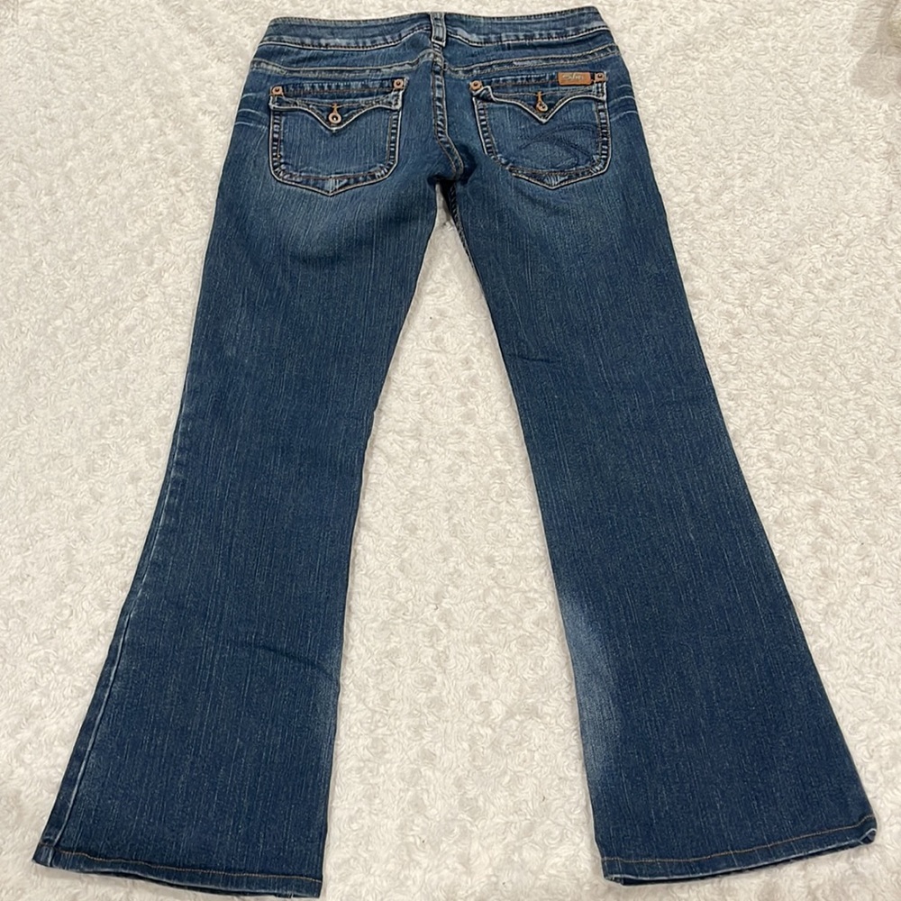 Silver Pioneer Stretch Jean flip back embroidered pocket size 28. - Picture 2 of 13